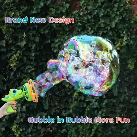Electric Dinosaur Bubble Machine With Bubble Solution
