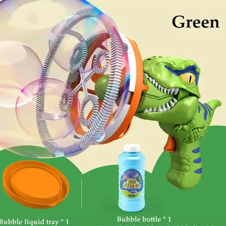 Electric Dinosaur Bubble Machine With Bubble Solution