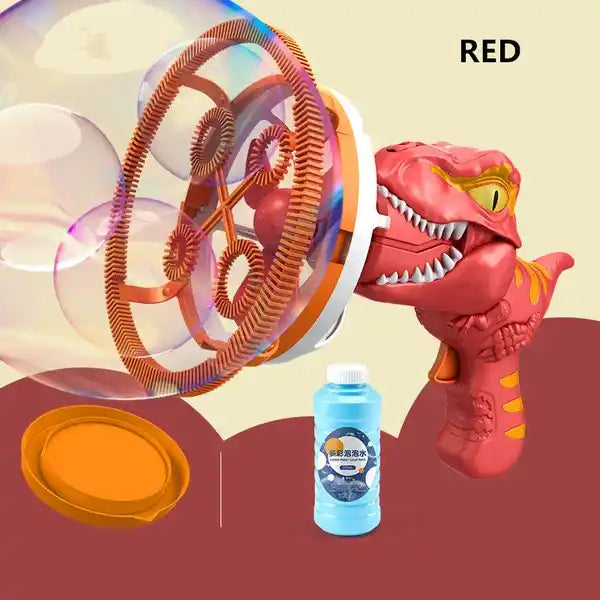 Electric Dinosaur Bubble Machine With Bubble Solution